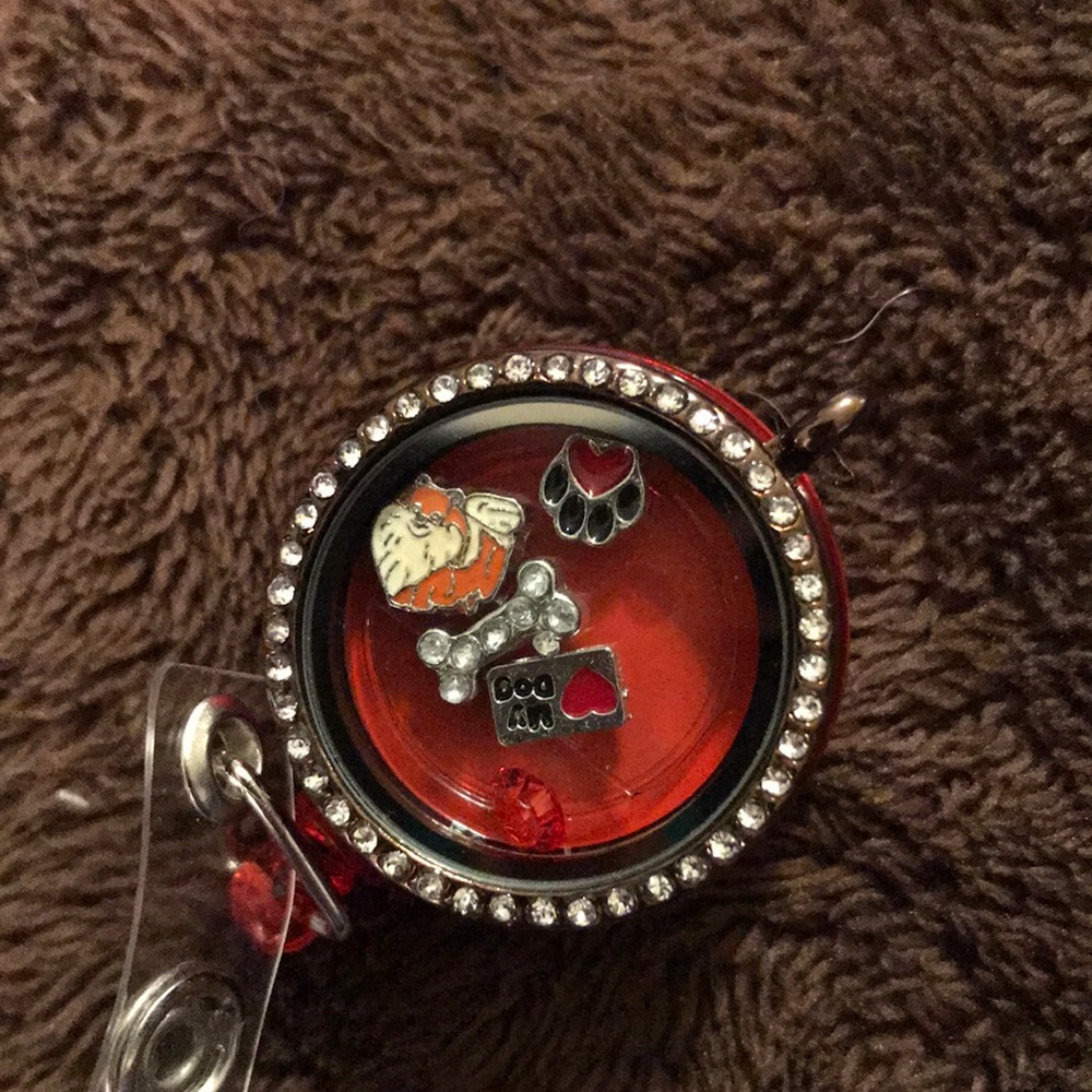 3/$75 I love my Pom badge reel